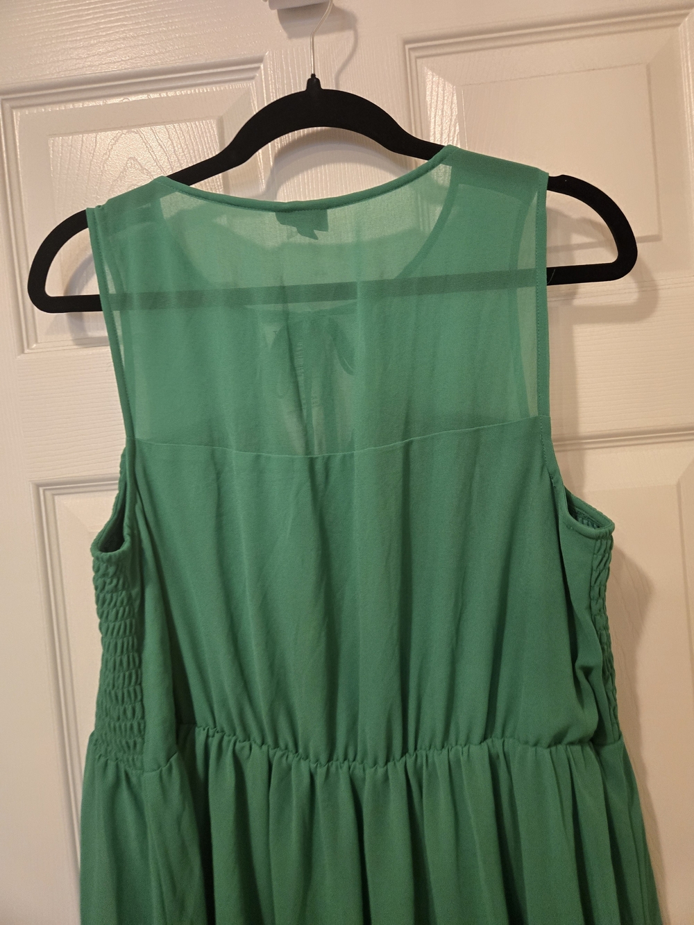 torrid Emerald Green Sleeveless Smocked Midi Dress - Picture 6 of 6
